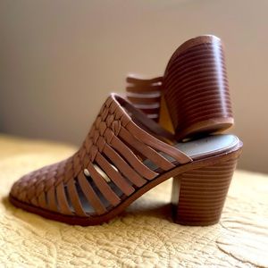 Taupe Block Sandals